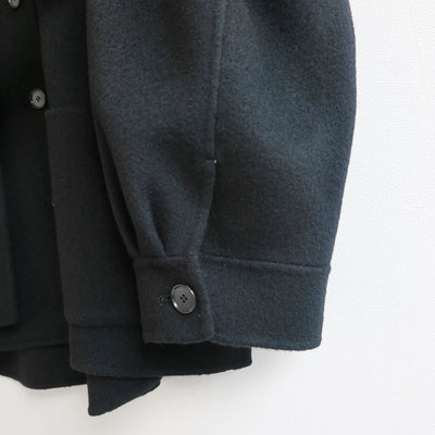 【IIROT/イロット】<br>Double Cross Wool Shirt Jacket <br>032-025-WJ48
