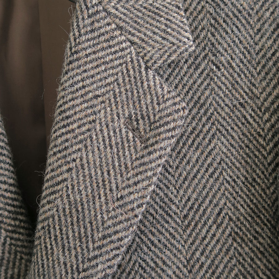 【AURALEE/オーラリー】<br>LAMA SHETLAND WOOL TWEED OVER JACKET <br>A24AJ06LS