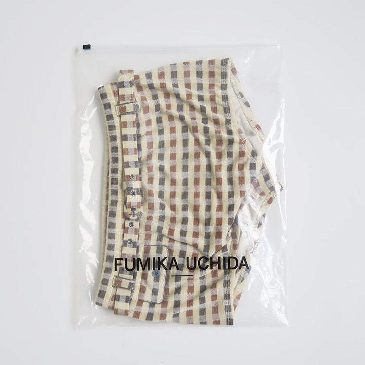 FUMIKA UCHIDA/フミカウチダ】Plaid Jersey Shorts X-KT004の通販