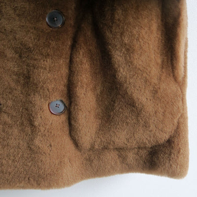 【9/5からポイント10%還元】<br>【AURALEE/オーラリー】<br>STRAIGHT MERINO MOUTON FUR P-COAT <br>A25AC03MM
