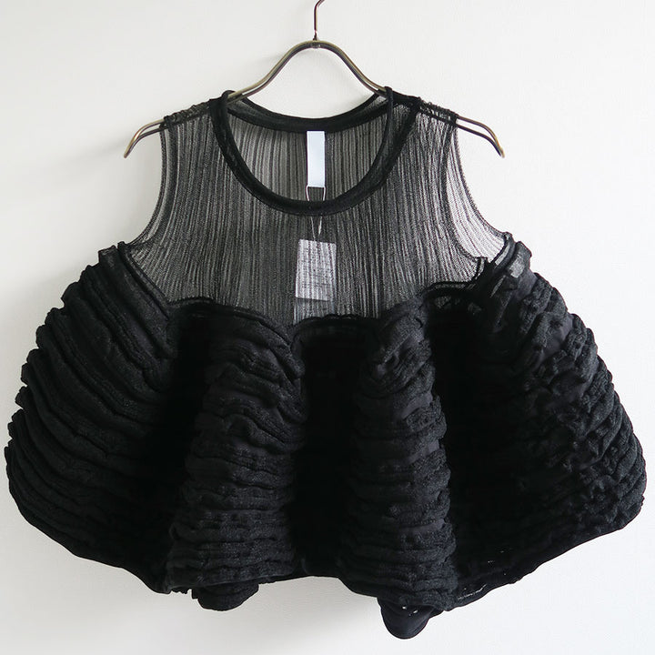 CFCL/シーエフシーエル】POTTERY SWELL LUCENT GLITTER SLEEVELESS