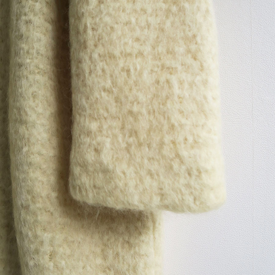 【INSCRIRE/アンスクリア】<br>Knit Shaggy Coat <br>I23AW-CT79