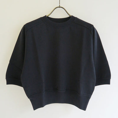 【AURALEE/オーラリー】<br>ELASTIC HIGH GAUGE SWEAT HALF SLEEVED P/O <br>A25SP04NU