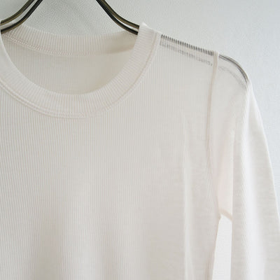 【BATONER/バトナー】<br>MELTY RIB U NECK LONG SLEEVE T-SHIRT <br>BN-25FL-008