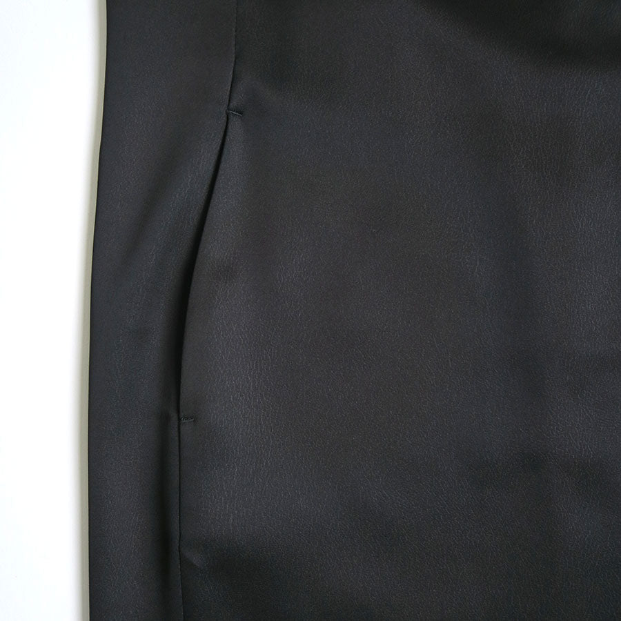 【Mame Kurogouchi/マメ】<br>Embossed Leather Motif Triacetate Dress <br>MM25FW-DR054