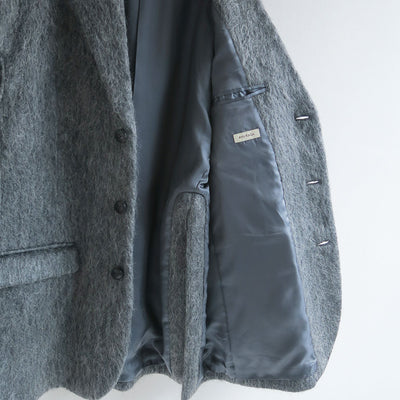 【RYU KAGA/リュウ カガ】<br>Mohair shaggy cropped chesterfield vest <br>85RC02D