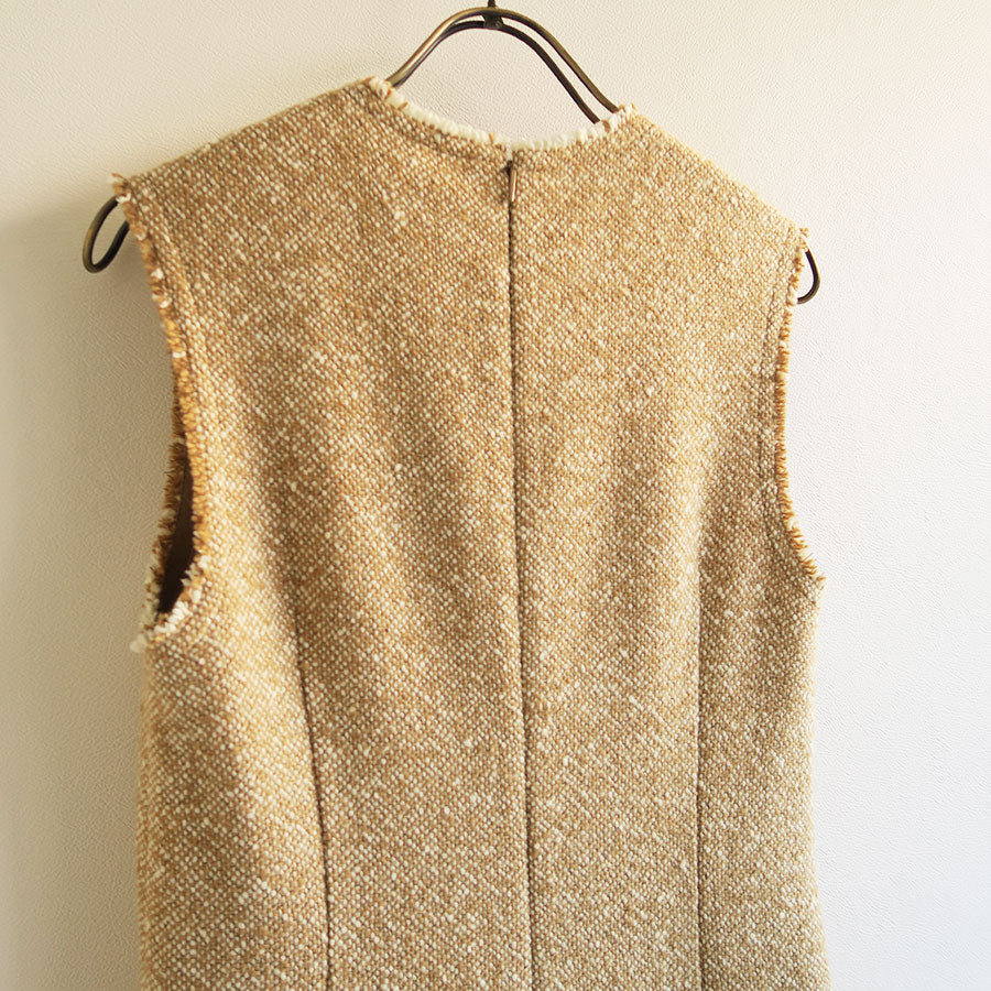 【9/19からポイント10%還元】<br>【AURALEE/オーラリー】<br>HOMESPUN TWEED DRESS <br>A25AD06HT