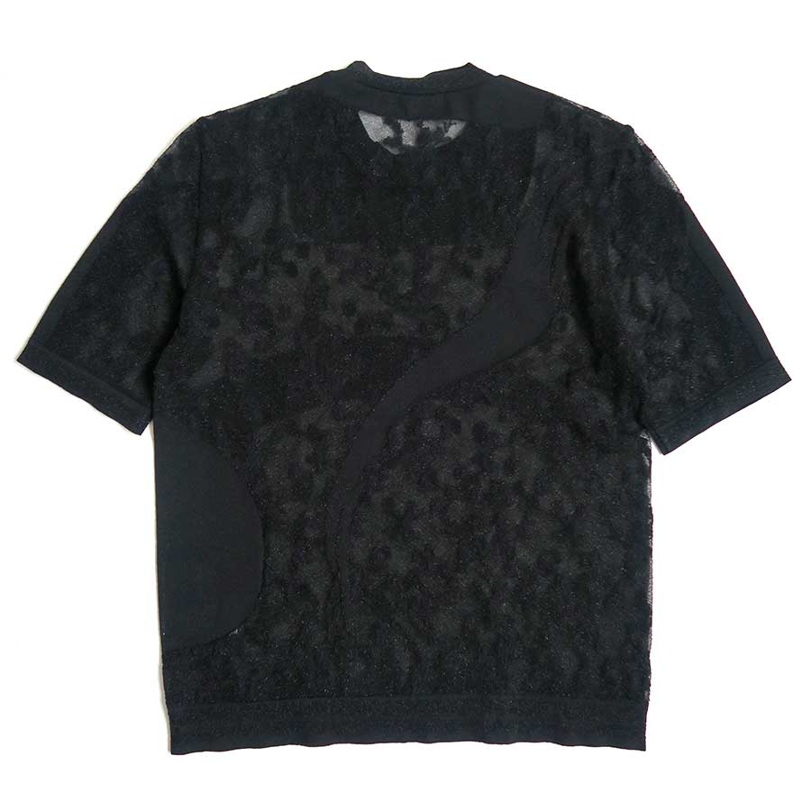 【Mame Kurogouchi/マメ】<br>Knitted Crew Neck Top <br>MM25FW-KN033