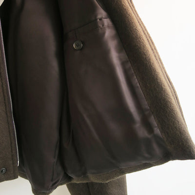 【10/3からポイント10%還元】<br>【AURALEE/オーラリー】<br>BABY CAMEL FLANNEL PADDED SHORT BLOUSON <br>A25AB06BF