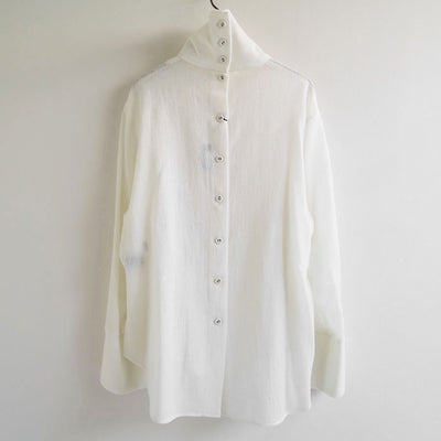 【SINME/シンメ】<br>ウールガーゼシャツ <br>S23AW-01