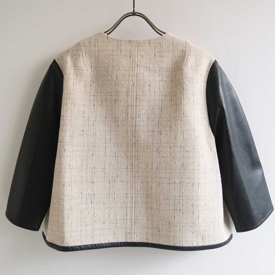【GREED/グリード】<br>KASURI Knot Slub Tweed Blouse <br>6080100039
