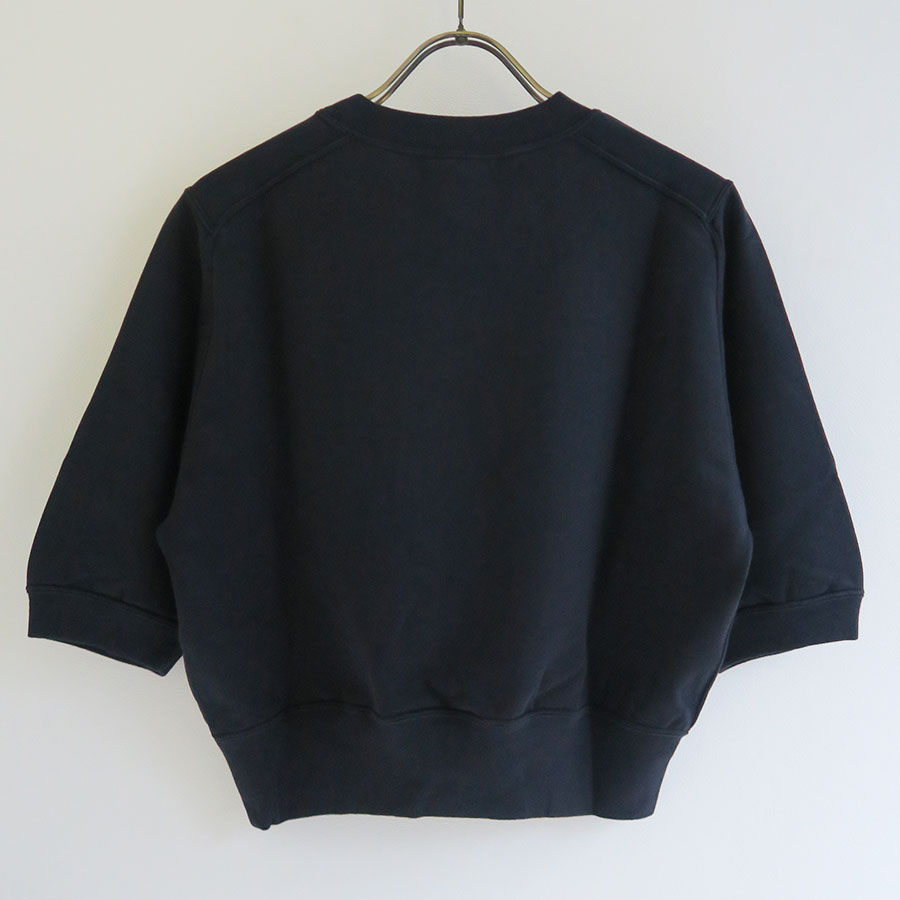 【AURALEE/オーラリー】<br>ELASTIC HIGH GAUGE SWEAT HALF SLEEVED P/O <br>A25SP04NU