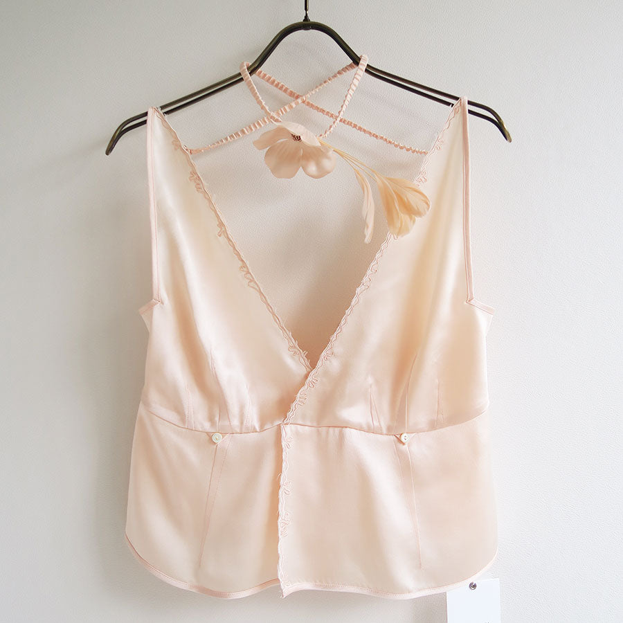 【FUMIKA UCHIDA/フミカウチダ】<br>SILK SATIN CAMISOLE <br>W-TP002