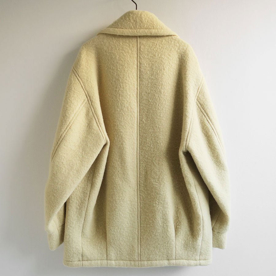【AURALEE/オーラリー】<br>BRUSHED ALPACA WOOL MELTON HALF COAT <br>A23AC04AS