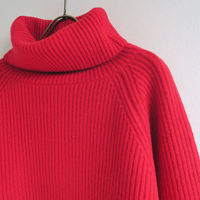 【SINME/シンメ】<br>ミドルゲージタートルニット <br>S23AW-19