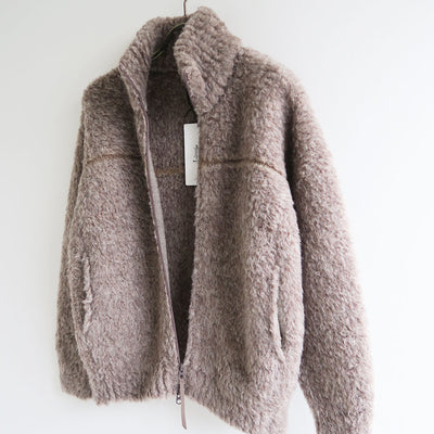 【BATONER/バトナー】<br>SHETLAND BOA KNIT BLOUSON <br>BN-24FL-058