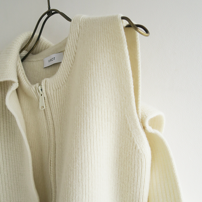 【IIROT/イロット】<br>Tasmania Lam Zip Jacket <br>032-025-KJ02