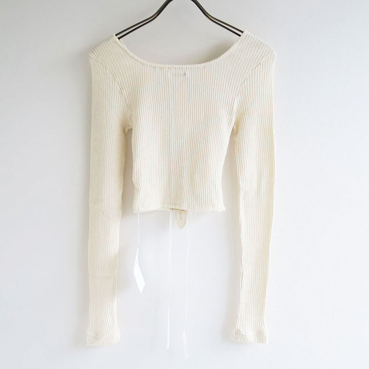 FUMIKA UCHIDA/フミカウチダ】VINTAGE RIBBED CORSET TOP_LONG SLEEVE U-UW001の通販  「ONENESS ONLINE STORE」