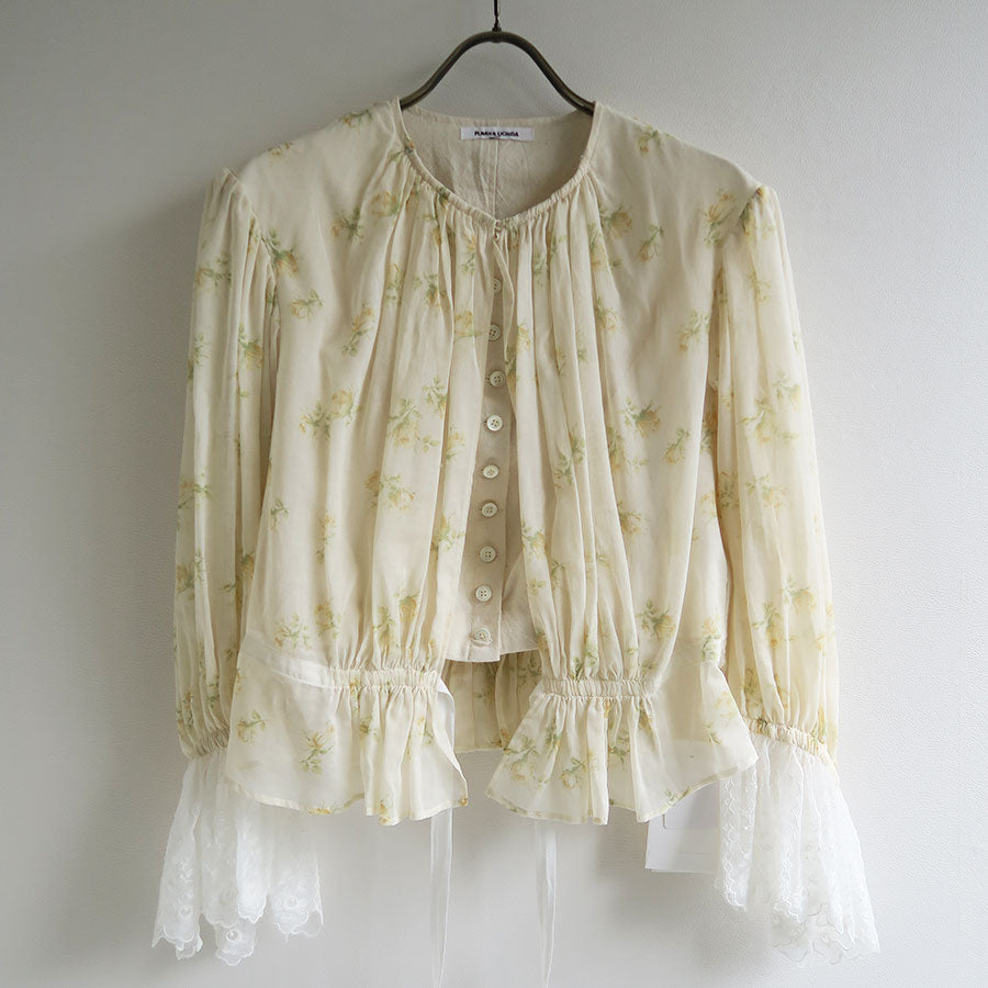 【FUMIKA UCHIDA/フミカウチダ】 <br>FLOWER PRINTED LAYERED BLOUSE <br>U-SH005