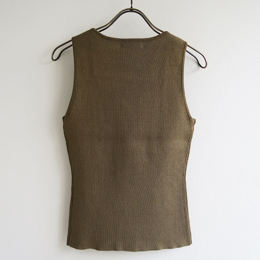 【IIROT/イロット】<br>Paper Tank Top <br>030-025-KT001