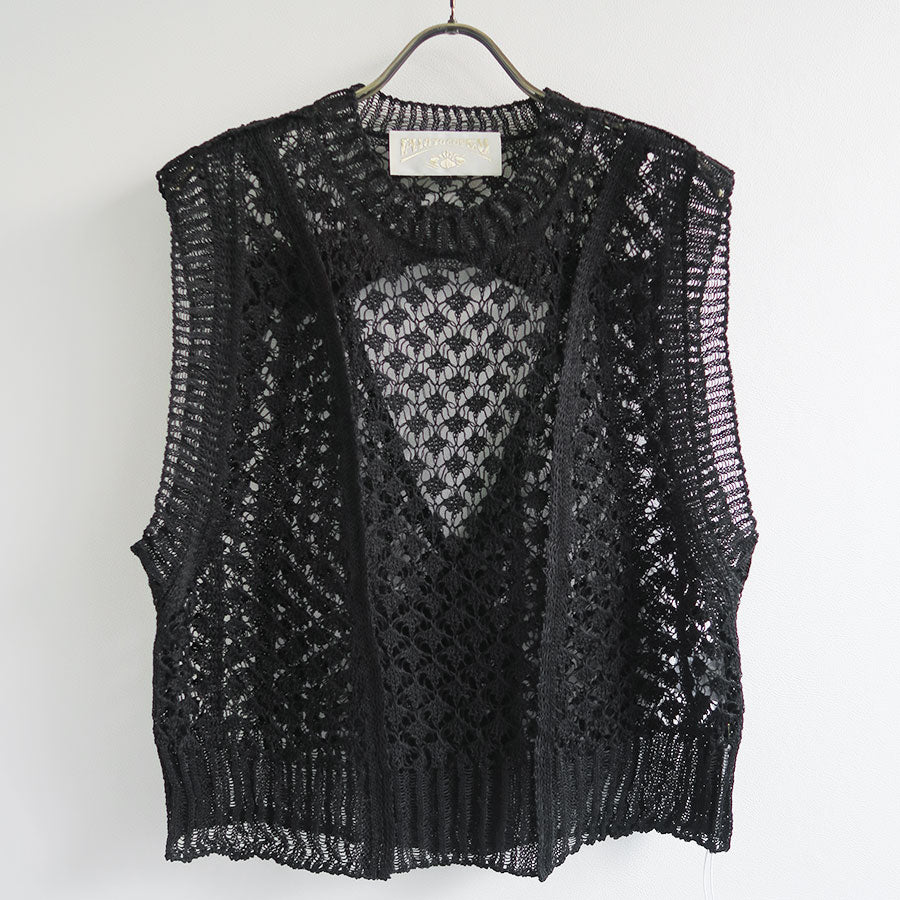 PHOTOCOPIEU/フォトコピュー】CROCHET KNIT VEST (CHANTAL) 261CTLの