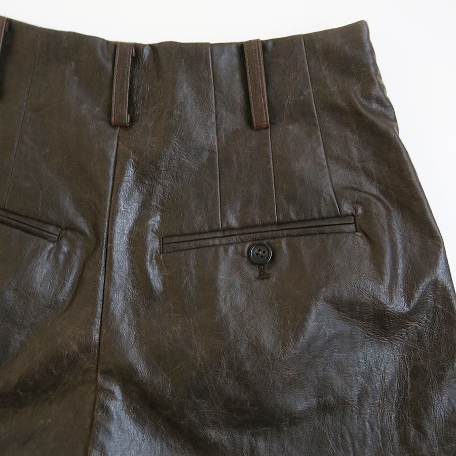 【INSCRIRE/アンスクリア】<br>Fake Leather Bloomers <br>I24AW-PT137