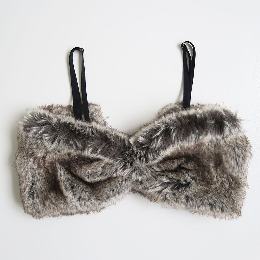 【FUMIE TANAKA/フミエタナカ】 <br>animal far bustier <br>F25A29
