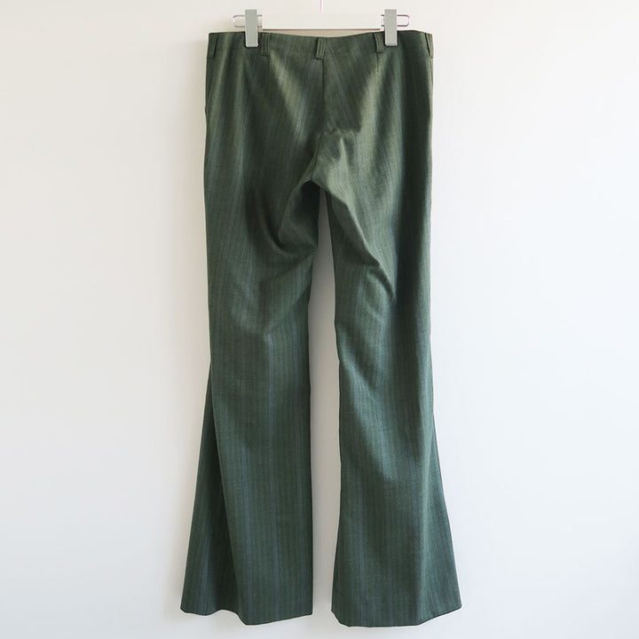 小物 fumika uchida stripes waist support FUMIKA UCHIDA/フミカウチダ】Striped Wool Suiting low-waist Slacks