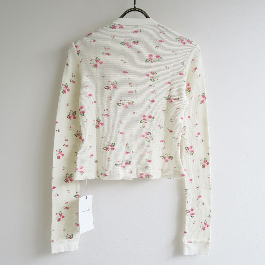 FUMIKA_UCHIDA - のっこ【美品】フミカウチダ COTTON WAFFLE FUMIKA UCHIDA/フミカウチダ】Floral print waffle cardigan X-UW003の