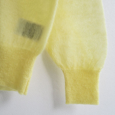 【BATONER/バトナー】<br>SHEER MOHAIR CREW NECK <br>BN-25FL-013