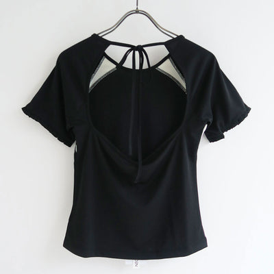 【Kijun/キジュン】<br>Frill Backless Top <br>25SSW204