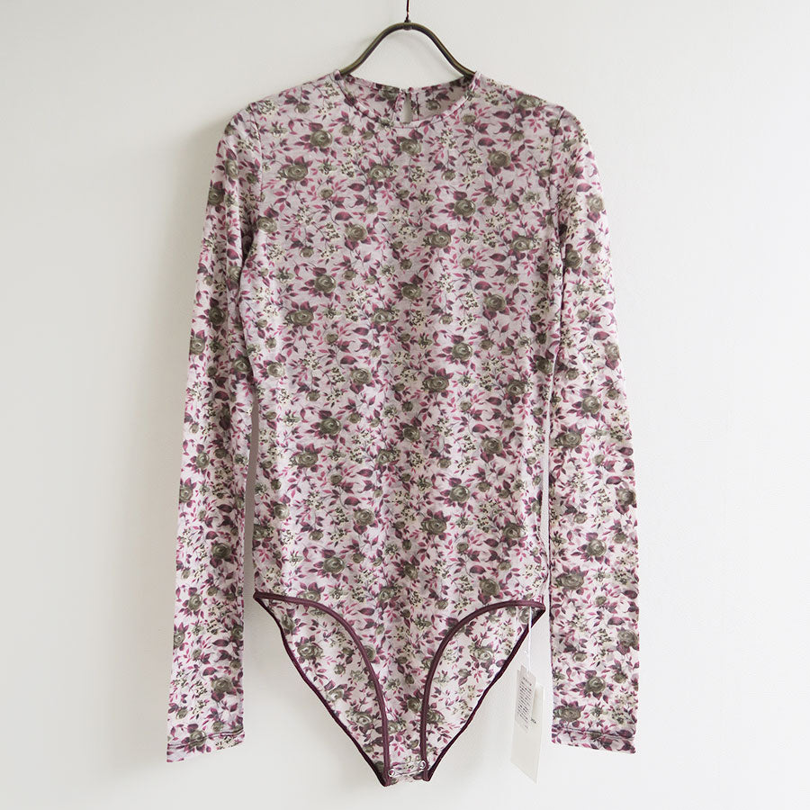 【FUMIKA_UCHIDA 】 FLOWER PRINTED FUMIKA_UCHIDA / FU-U-SH004 FLOWER PRINTED RUFFLE HIGH-NECK