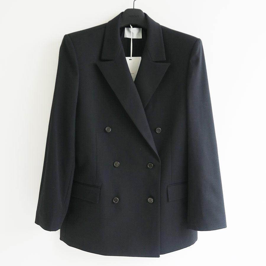 【AMOMENTO/アモーメント】<br>DOUBLE BREASTED WOOL JACKET <br>AM25SSW01JK