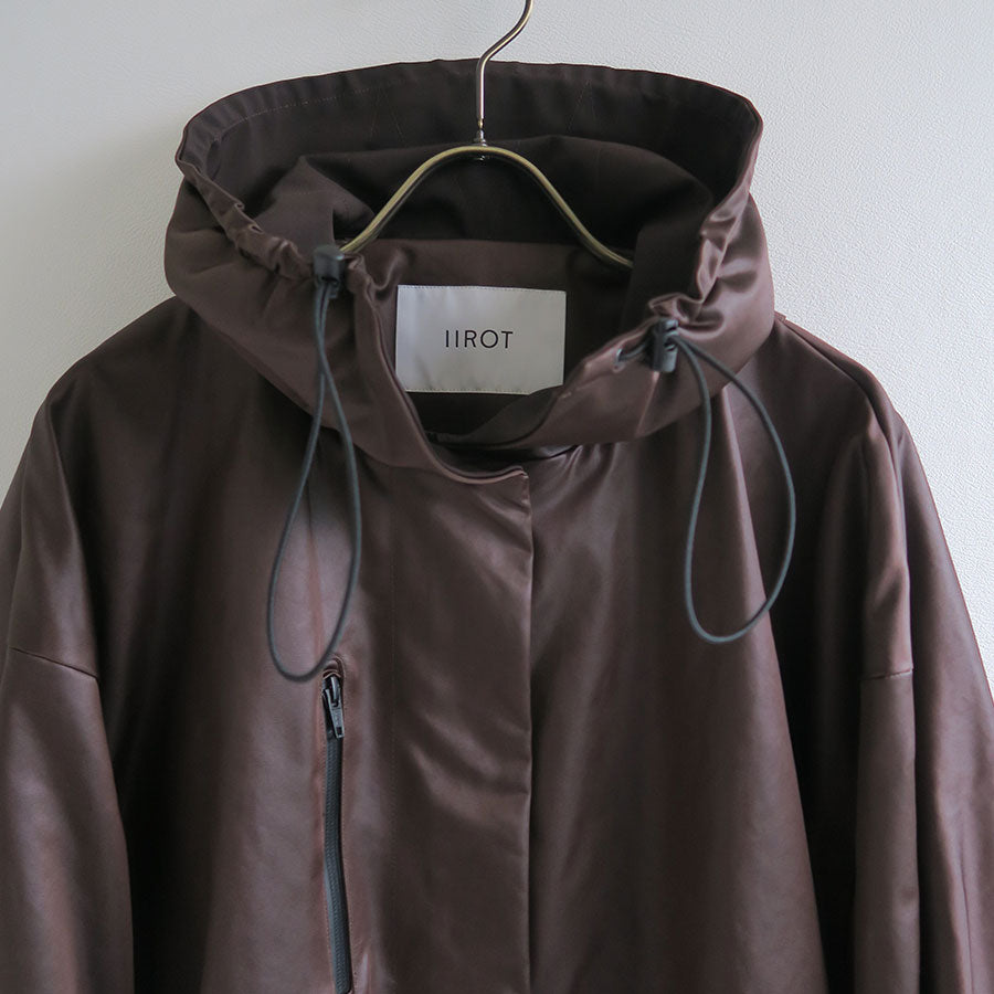 【IIROT/イロット】<br>Leather touch tech Coat <br>028-024-WC34