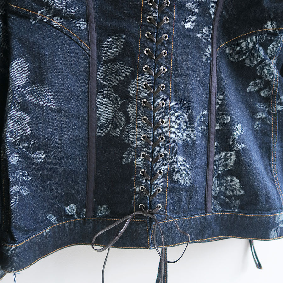 FETICO/フェティコ】ROSE DENIM ZIP-UP JACKET FTC252-0206の