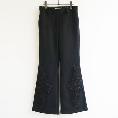 【FUMIE TANAKA/フミエタナカ】 <br>embroidery flare pa <br>F25A-45