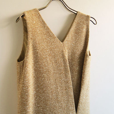 【9/19からポイント10%還元】<br>【AURALEE/オーラリー】<br>HOMESPUN TWEED DRAPE DRESS <br>A25AD07HT