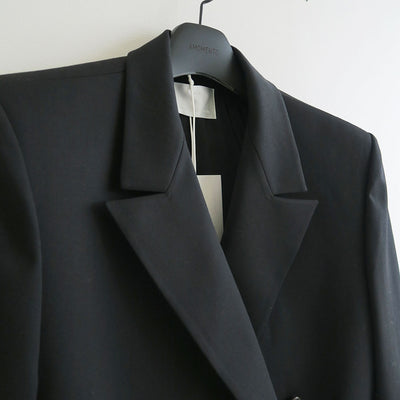 【AMOMENTO/アモーメント】<br>DOUBLE BREASTED WOOL JACKET <br>AM25SSW01JK