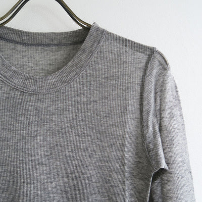【BATONER/バトナー】<br>MELTY RIB U NECK LONG SLEEVE T-SHIRT <br>BN-25FL-008