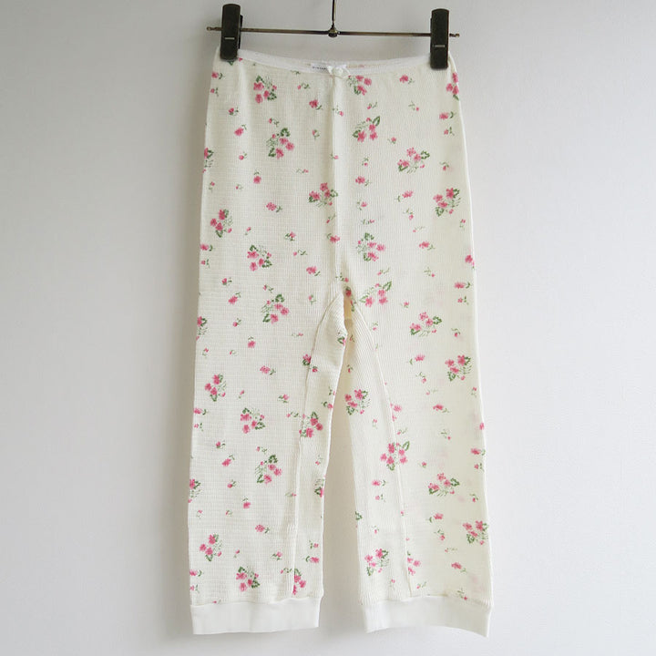 FUMIKA UCHIDA/フミカウチダ】Floral print waffle cropped pants X