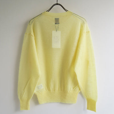 【BATONER/バトナー】<br>SHEER MOHAIR CREW NECK <br>BN-25FL-013