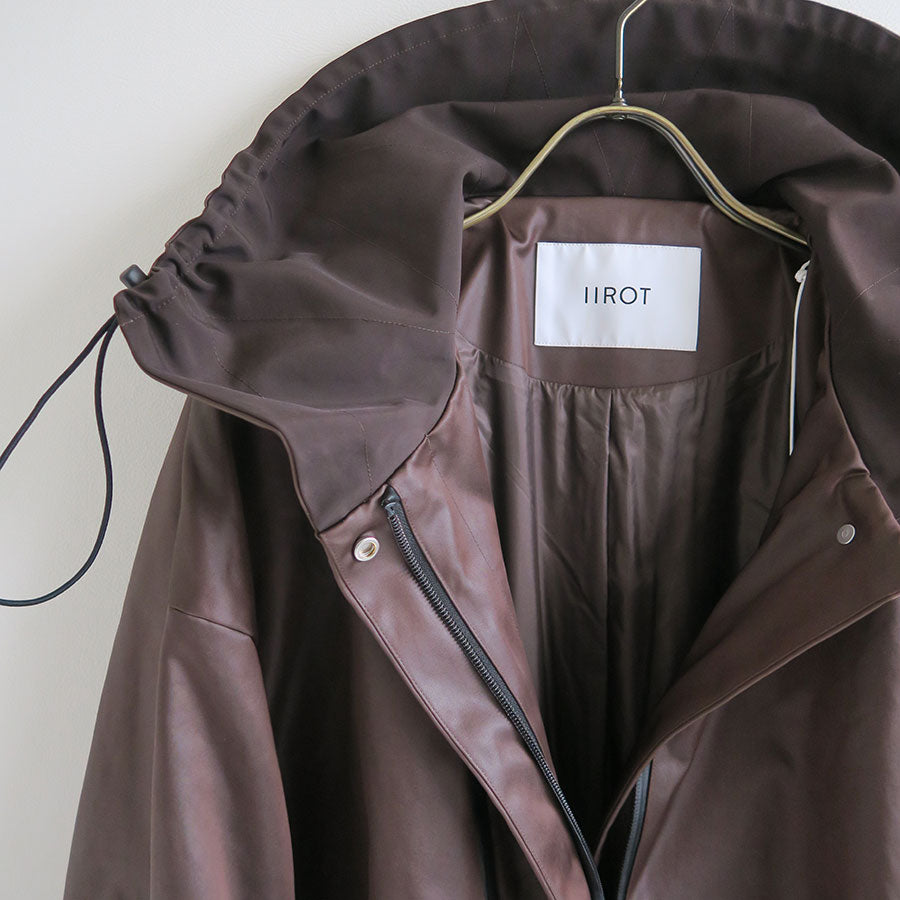 【IIROT/イロット】<br>Leather touch tech Coat <br>028-024-WC34