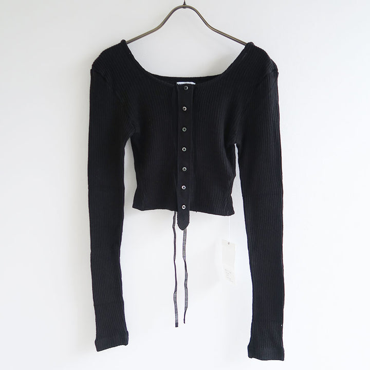 FUMIKA UCHIDA/フミカウチダ】VINTAGE RIBBED CORSET TOP_LONG SLEEVE U-UW001の通販  「ONENESS ONLINE STORE」