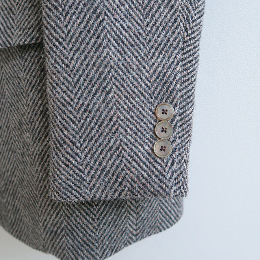 【AURALEE/オーラリー】<br>LAMA SHETLAND WOOL TWEED OVER JACKET <br>A24AJ06LS