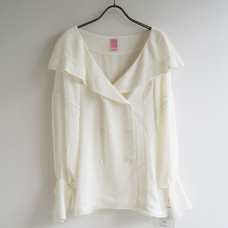 新品fetico LACE JACQUARD SAILOR COLLARブラウス FETICO】 - New arrivals - ▽LACE JACQUARD SAILOR COLLAR BLOUSE