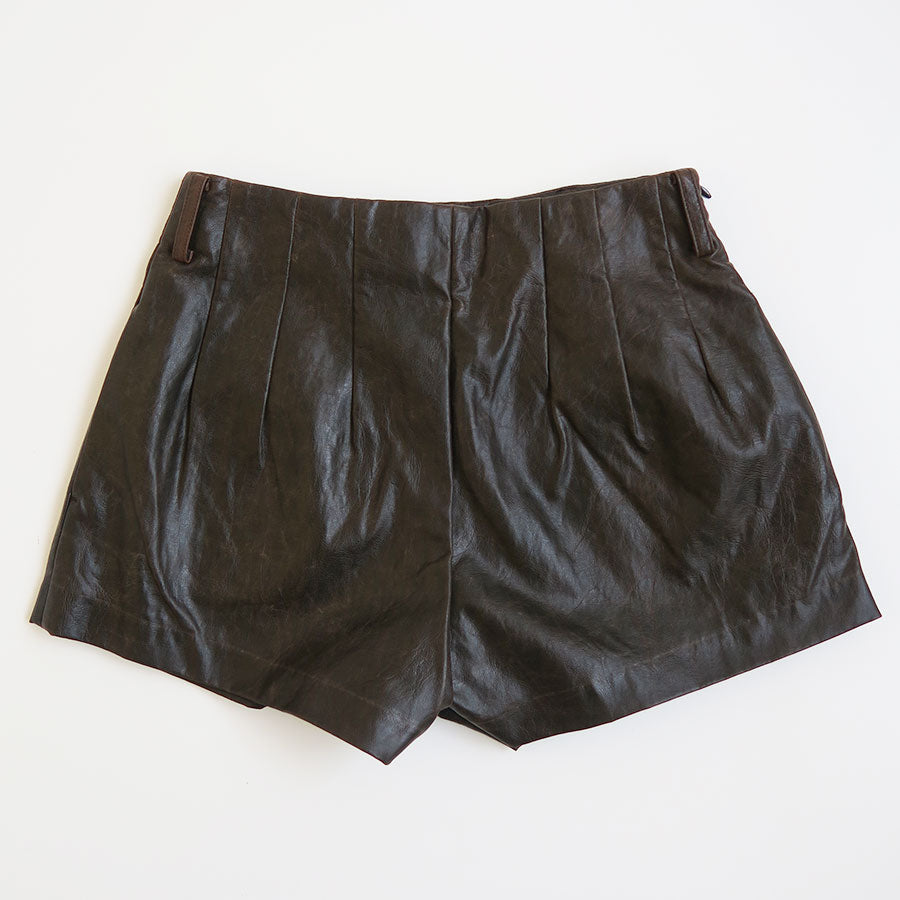 【INSCRIRE/アンスクリア】<br>Fake Leather Bloomers <br>I24AW-PT137