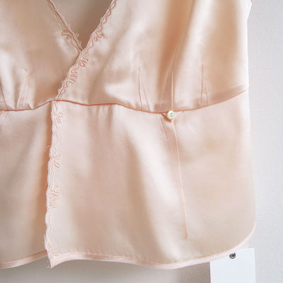 【FUMIKA UCHIDA/フミカウチダ】<br>SILK SATIN CAMISOLE <br>W-TP002