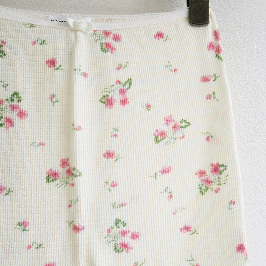 FUMIKA UCHIDA/フミカウチダ】Floral print waffle cropped pants X