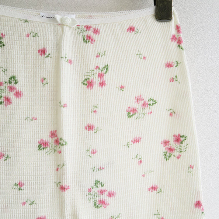 FUMIKA UCHIDA/フミカウチダ】Floral print waffle cropped pants X