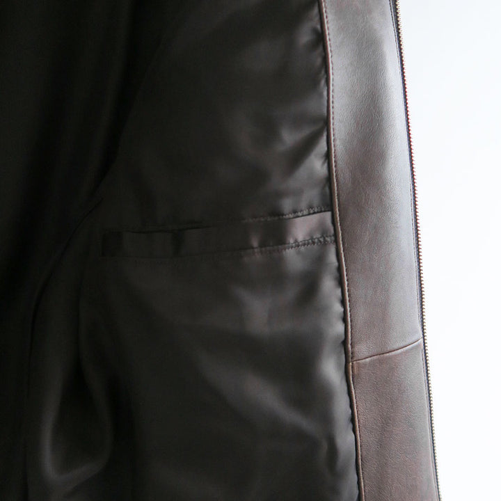 AURALEE/オーラリー】LAMB LEATHER LONG ZIP BLOUSON A25SB02LV AURALEE/オーラリー】LAMB LEATHER LONG ZIP BLOUSON A25SB02LV